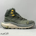 کتونی خارجی مردانه کوهنوردی هوکا گورتکس Hoka Kaha 2 High GTX سبز زیتونی / زرد