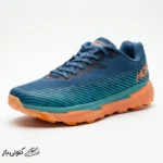 کتونی خارجی مردانه هوکا تورنت 2 آبی نارنجی Hoka Torrent 2 Real Teal Cantaloupe