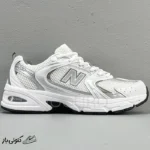 کتونی خارجی یونیسکس نیوبالانس New Balance 530 White Silver Metallic نقره ای سفید متالیک