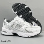 کتونی خارجی یونیسکس نیوبالانس New Balance 530 White Silver Metallic نقره ای سفید متالیک - Image 3
