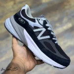 کتونی خارجی مردانه نیوبالانس New Balance 990v6 MiUSA Black Grey White